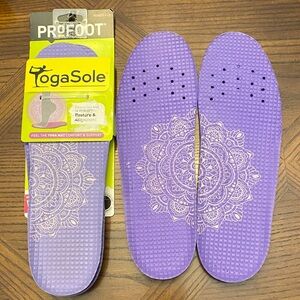 NWT YogaSole Purple Insoles Women size 6-10. ProFoot